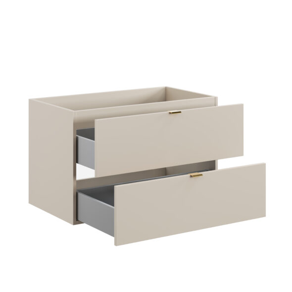 Waschbeckenunterschrank, 80 cm, 2 Schubladen – Bild 3