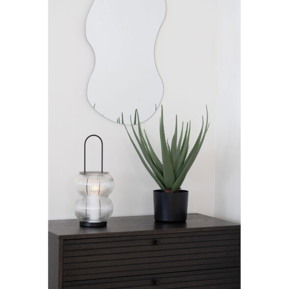House Nordic - Lucena Lantern - Laterne, Metall/Glas, schwarz – Bild 5