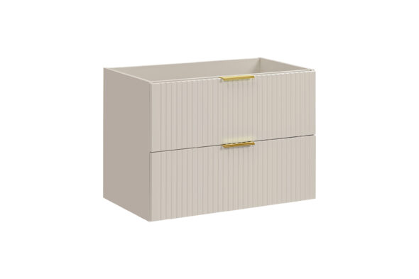 Waschbeckenunterschrank, 80 cm, 2 Schubladen