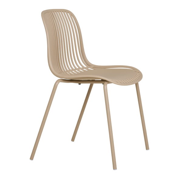 House Nordic - Branson Dining Chair – Esszimmerstuhl, Polypropylen, stapelbar, Sand – Bild 4