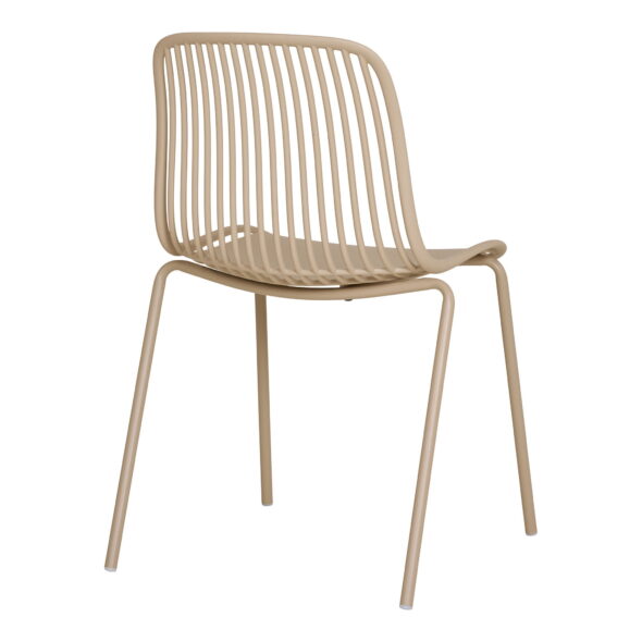 House Nordic - Branson Dining Chair – Esszimmerstuhl, Polypropylen, stapelbar, Sand – Bild 5