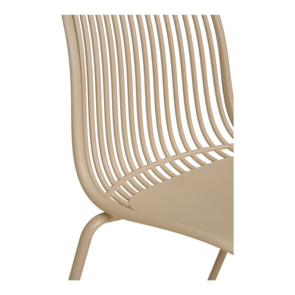 House Nordic - Branson Dining Chair – Esszimmerstuhl, Polypropylen, stapelbar, Sand – Bild 6