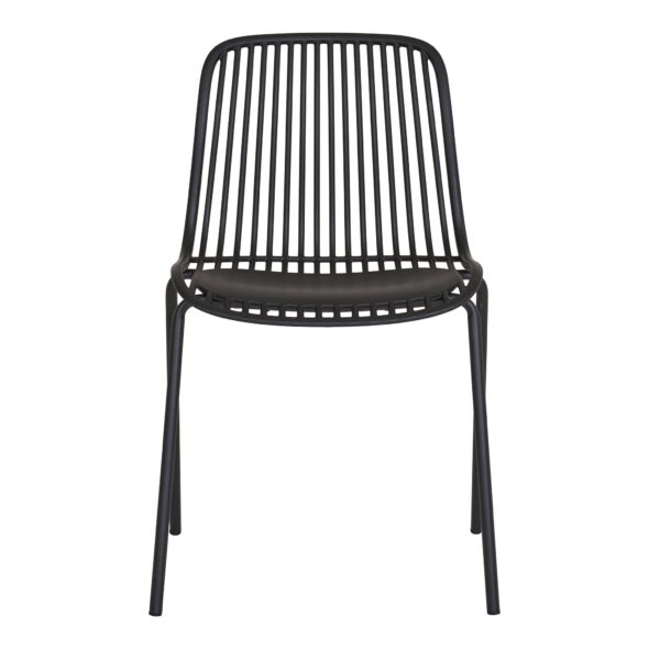 House Nordic - Branson Dining Chair - Esszimmerstuhl, Polypropylen, stapelbar, schwarz – Bild 3