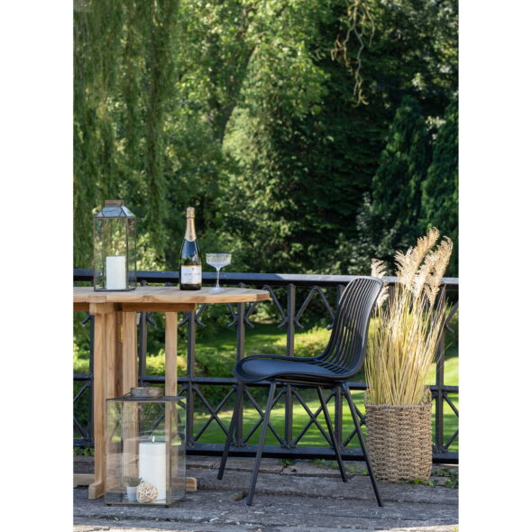 House Nordic - Branson Dining Chair - Esszimmerstuhl, Polypropylen, stapelbar, schwarz – Bild 8