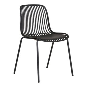 House Nordic - Branson Dining Chair - Esszimmerstuhl, Polypropylen, stapelbar, schwarz