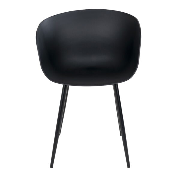 House Nordic - Roda Dining Chair – Esszimmerstuhl, schwarz mit schwarzen Beinen – Bild 3