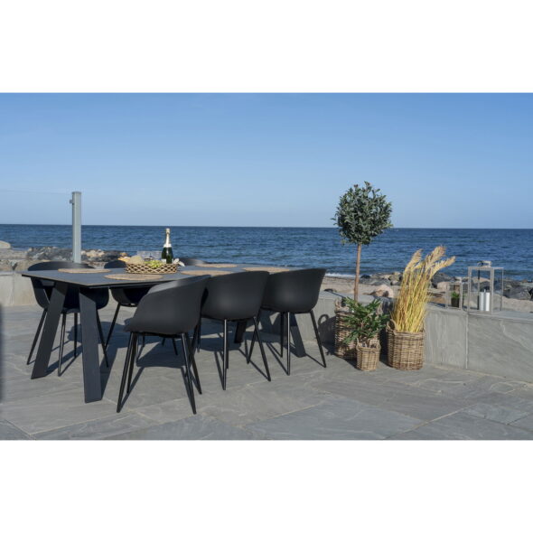 House Nordic - Roda Dining Chair – Esszimmerstuhl, schwarz mit schwarzen Beinen – Bild 7