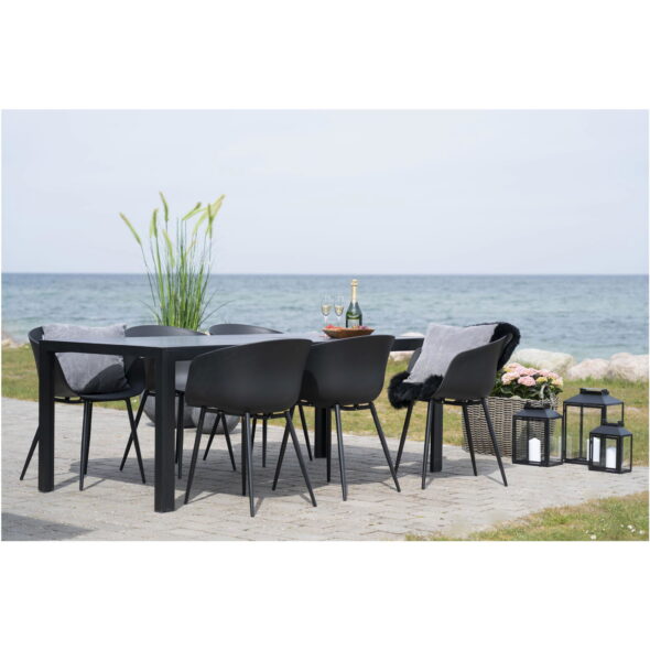 House Nordic - Roda Dining Chair – Esszimmerstuhl, schwarz mit schwarzen Beinen – Bild 8