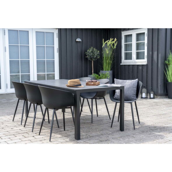 House Nordic - Roda Dining Chair – Esszimmerstuhl, schwarz mit schwarzen Beinen – Bild 9