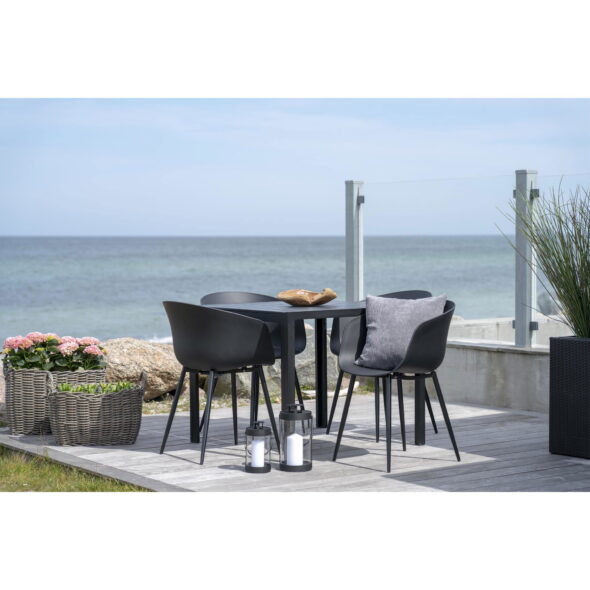 House Nordic - Roda Dining Chair – Esszimmerstuhl, schwarz mit schwarzen Beinen – Bild 10
