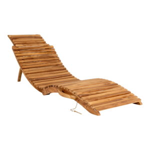 House Nordic - Arrieta Sonnenliege – Sonnenliege, Teak, Natur