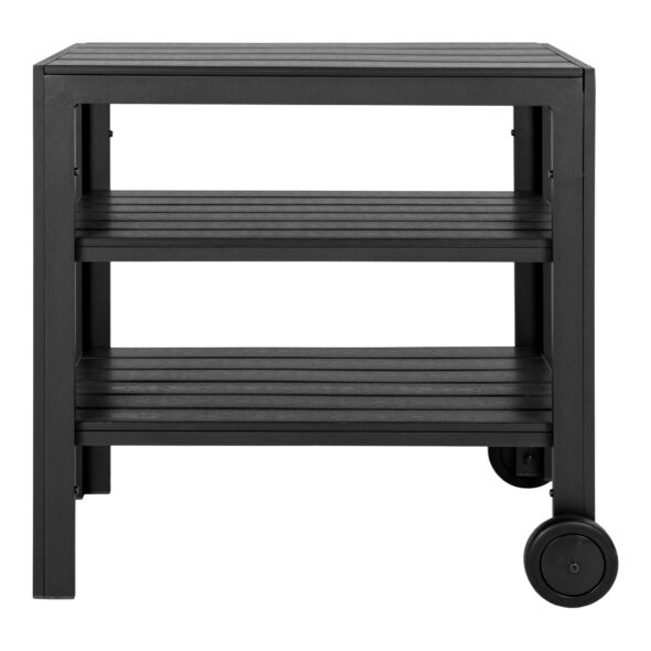 House Nordic - Taormina Teewagen – Teewagen, Aluminium/Nichtholz, schwarz, 3 Ablagen – Bild 3