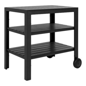 House Nordic - Taormina Teewagen – Teewagen, Aluminium/Nichtholz, schwarz, 3 Ablagen