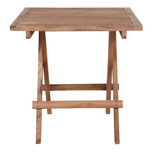 House Nordic - Bilbao Beistelltisch - Beistelltisch, Teak, Natur, 50x50x50 cm – Bild 3