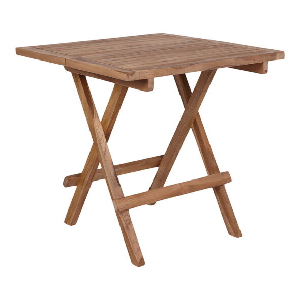 House Nordic - Bilbao Beistelltisch - Beistelltisch, Teak, Natur, 50x50x50 cm