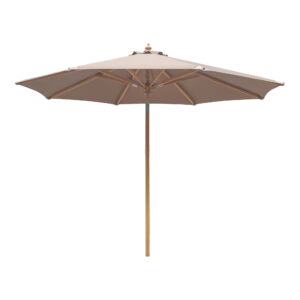 House Nordic - Austin Parasol – Sonnenschirm mit Neigung, Holzstange, Sand, ø300 cm