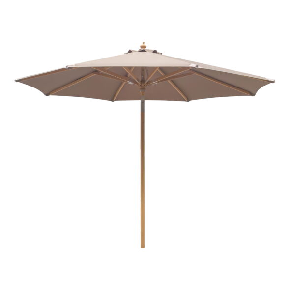 House Nordic - Austin Parasol – Sonnenschirm mit Neigung, Holzstange, Sand, ø300 cm