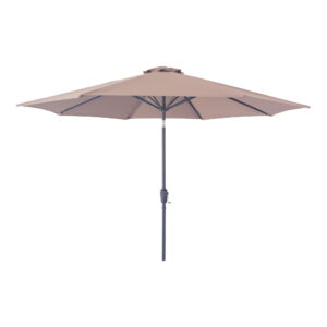 House Nordic - Houston Parasol – Sonnenschirm mit Kurbel und Neigung, Metallstange, Sand, ø300 cm