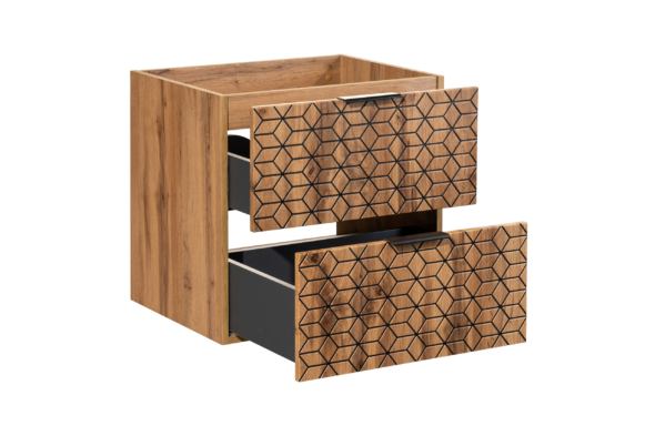 Waschbeckenunterschrank, 80 cm, 2 Schubladen – Bild 3