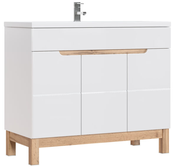 Waschbeckenunterschrank 100 cm, 3 Türen