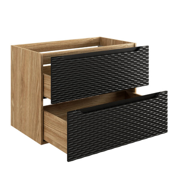 Waschbeckenunterschrank, 80 cm, 2 Schubladen – Bild 3