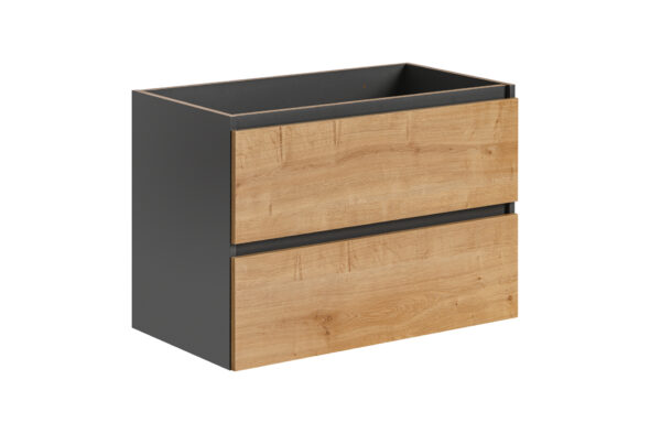Waschbeckenunterschrank, 80 cm, 2 Schubladen