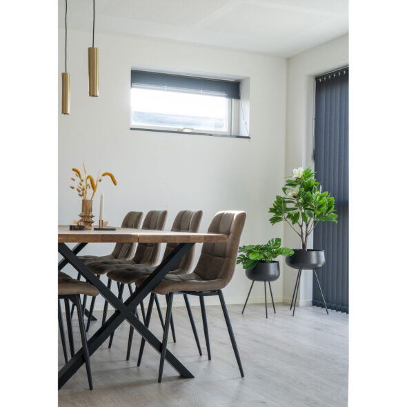House Nordic - Ardola Flowerpots - Blumentöpfe, Stahl, schwarz, 2er-Set – Bild 5