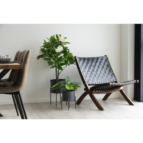 House Nordic - Pavia Flowerpots - Blumentöpfe, Stahl, grau, 2er-Set – Bild 8