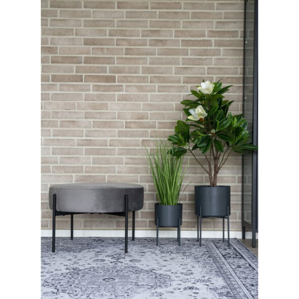 House Nordic - Pavia Flowerpots - Blumentöpfe, Stahl, grau, 2er-Set – Bild 10