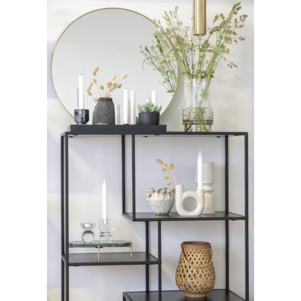 House Nordic - Velas Dekovasen – Dekovasen, Terrakotta, antik dunkelgrau, 3er-Set – Bild 2