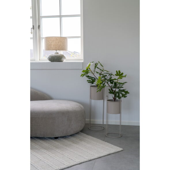 House Nordic - Rabo Flowerpot - Blumentopf, Stahl, Sand, 2er-Set – Bild 2