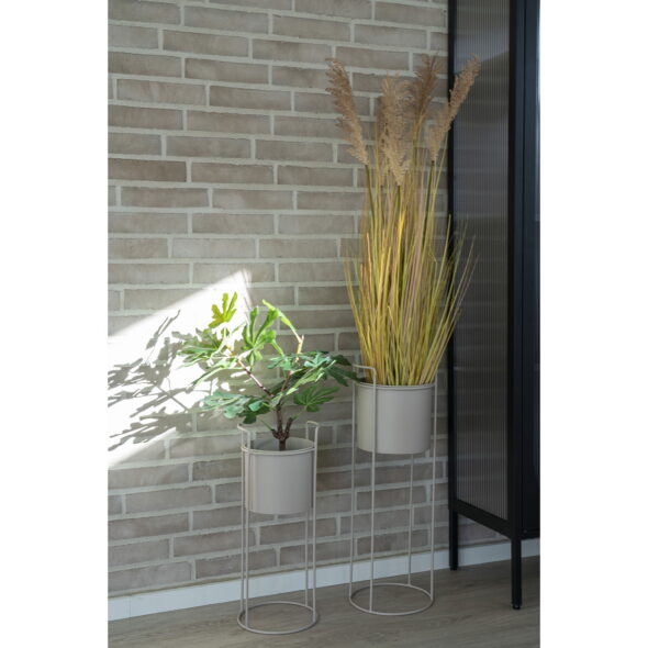 House Nordic - Rabo Flowerpot - Blumentopf, Stahl, Sand, 2er-Set – Bild 6