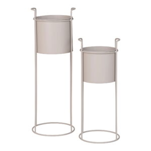 House Nordic - Rabo Flowerpot - Blumentopf, Stahl, Sand, 2er-Set