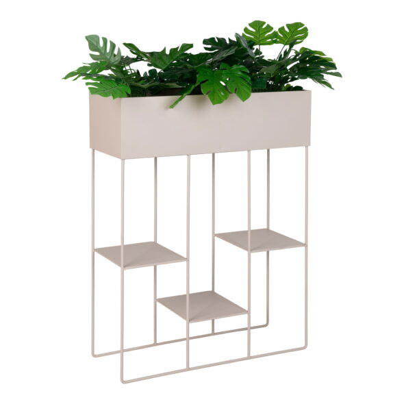 House Nordic - Rabo Planter - Pflanzgefäß, Stahl, 3 Regale, Sand 25x60x80 cm – Bild 5