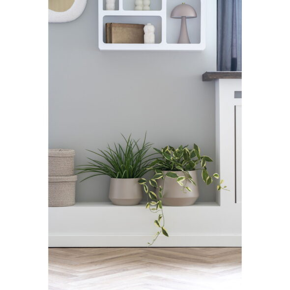 House Nordic - Trofa Flowerpot - Blumentopf, Stahl, Sand, 2er-Set – Bild 2