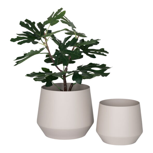 House Nordic - Trofa Flowerpot - Blumentopf, Stahl, Sand, 2er-Set – Bild 3