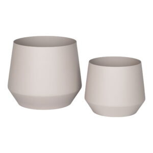 House Nordic - Trofa Flowerpot - Blumentopf, Stahl, Sand, 2er-Set