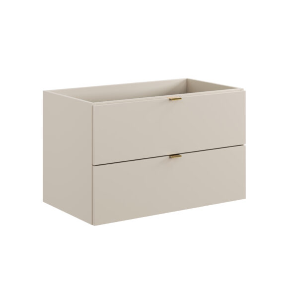 Waschbeckenunterschrank, 80 cm, 2 Schubladen