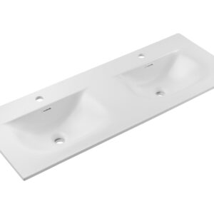 Möbelwaschtisch mit zwei Becken, 120 cm