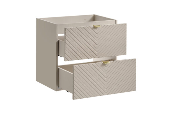 Waschbeckenunterschrank, 60 cm, 2 Schubladen – Bild 3