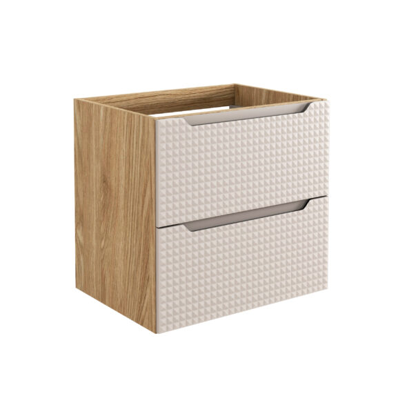 Waschbeckenunterschrank, 60 cm, 2 Schubladen