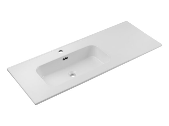 Einzelbecken-Möbelwaschtisch, 120 cm, mit Keramikplatte