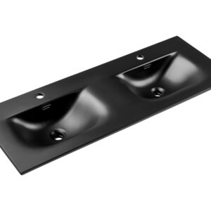 Möbelwaschtisch mit zwei Becken, 120 cm