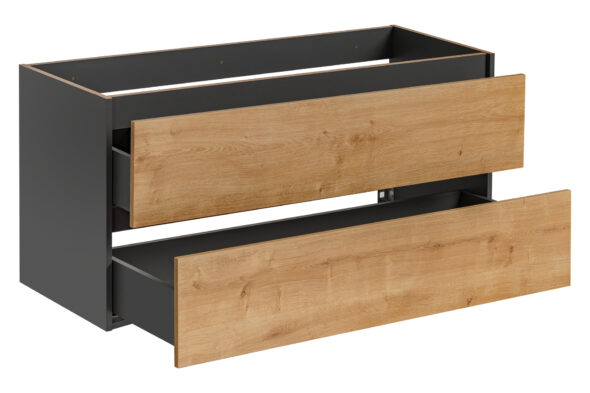 Waschbeckenunterschrank 120 cm, 2 Schubladen – Bild 3