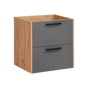 Waschbeckenunterschrank, 60 cm, 2 Schubladen