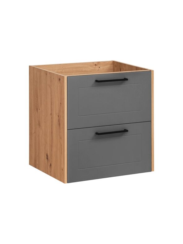 Waschbeckenunterschrank, 60 cm, 2 Schubladen