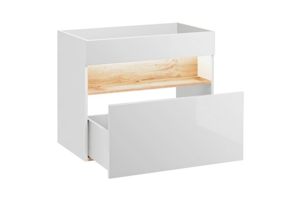 Waschbeckenunterschrank 80 cm, 1 Schublade – Bild 2
