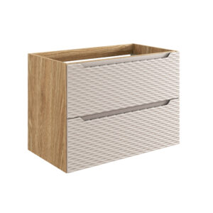 Waschbeckenunterschrank, 80 cm, 2 Schubladen