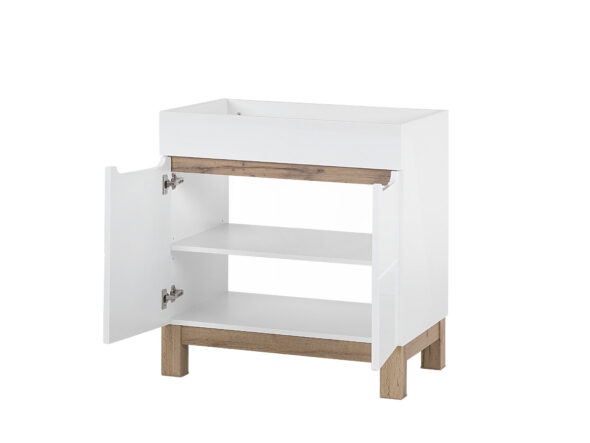 Waschbeckenunterschrank 80cm, 2 Türen – Bild 3