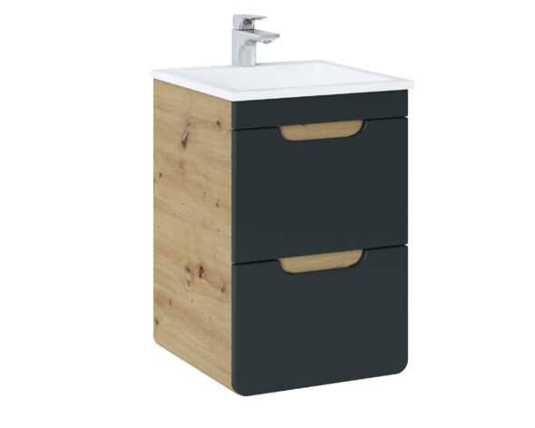 Waschbeckenunterschrank, 50 cm, 2 Schubladen – Bild 3